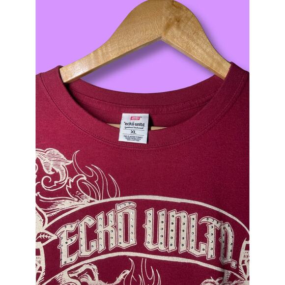 VINTAGE Y2K ECKO UNLTD. MENS XL SHIRT studded - Picture 2 of 5